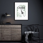 Quadro Oxalá É Pai Maior - 60x48cm Moldura:madeira Preta