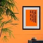 Quadro Pagode Frase - 60x48cm Moldura:madeira Branca