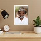 Quadro Pai Benedito De Aruanda 24x18cm - Com Vidro Moldura Br