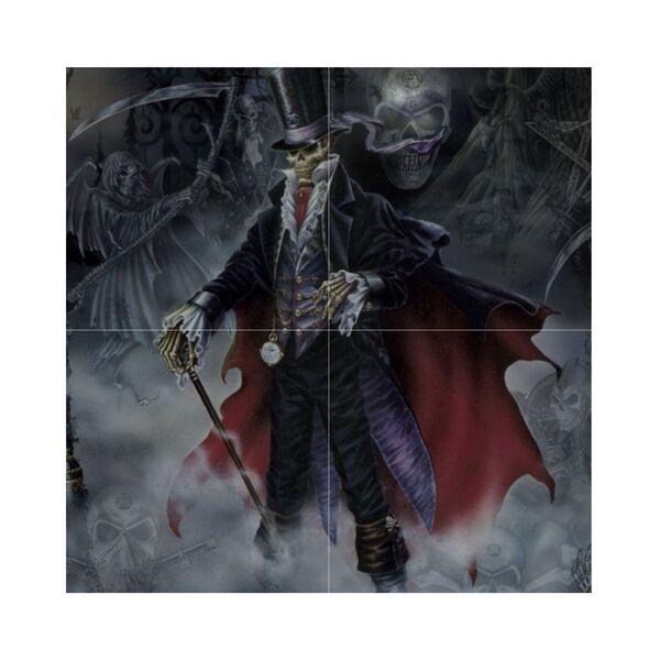 Quadro Painel Azulejos Decorativo Exu Ii 30x30cm