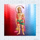 Quadro Painel Azulejos Decorativo Indiano Hanuman 30x30cm