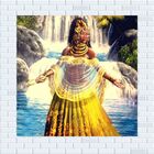 Quadro Painel Azulejos Decorativo Oxum Ii 30x30cm