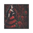 Quadro Painel Azulejos Decorativo Pomba Gira 7 Saias  30x30cm