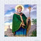 Quadro Painel Azulejos Decorativo São Patrício 30x30cm