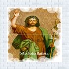 Quadro Painel Azulejos São João Batista 30x30cm