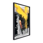 Quadro Paisagem Amarelo com Vidro 120x80cm Arte Própria