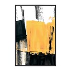 Quadro Paisagem Amarelo com Vidro 120x80cm Arte Própria