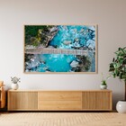 Quadro Paisagem Azul com Vidro 120x80cm Arte Própria