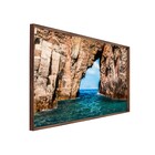 Quadro Paisagem Azul com Vidro 130X90cm Arte Própria