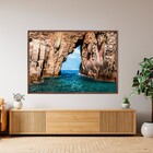 Quadro Paisagem Azul com Vidro 130X90cm Arte Própria