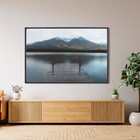 Quadro Paisagem Azul com Vidro 180x120cm Arte Própria