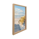 Quadro Decorativo Paisagem Mar Tropical 2 com Moldura Natural com Vidro 60x90cm