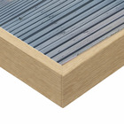 Quadro Decorativo Paisagem Mar Tropical 2 com Moldura Natural com Vidro 60x90cm