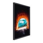 Quadro Paisagem Marrom com Vidro 120x80cm Arte Própria