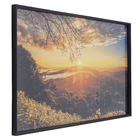 Quadro Paisagem Preto com Vidro 80x150cm Arte Própria