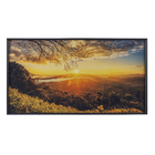 Quadro Paisagem Preto com Vidro 80x150cm Arte Própria