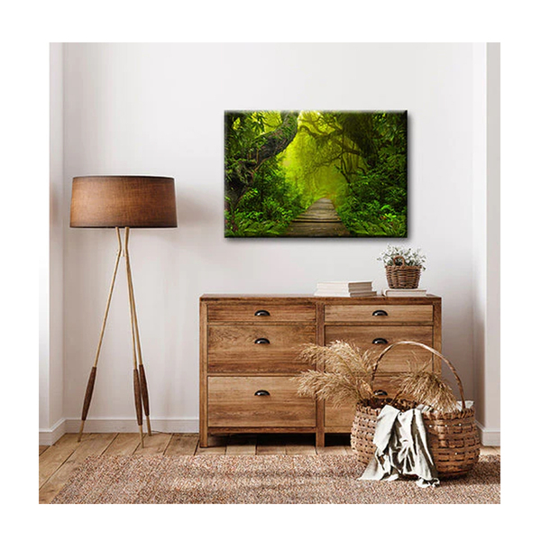 Quadro Paisagens E Natureza Coastal C/ Moldura Prata 120 X 80