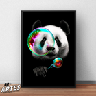 Quadro Panda Com Bolha De Sabão -- Br Artes