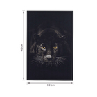 Quadro Panthera Onça Preto 60x90cm Arte Própria