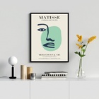 Quadro Papiers Découpés Matisse - Verde 45x34cm - Com Vidro M