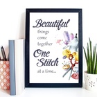 Quadro Para Atelier De Costura - Frase 33x24cm Moldura:madeir