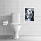 Quadro Para Banheiro Cachorrinho Maltês 33x24cm - Com Vidro M