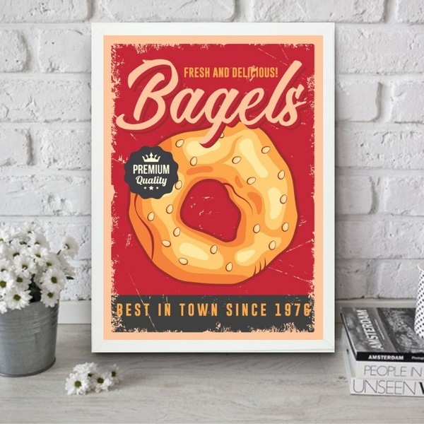 Quadro Para Cozinha - Rosca 45x34cm Moldura Branca