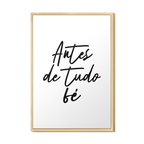 Quadro Para Decorar Entrada Do Prédio Frase De Fé Preto E Ban