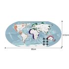 Quadro Para Fotos 6 Ímãs Mapa Mundo Quero Ir