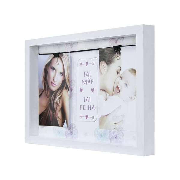 Quadro Para Fotos Tal Mãe Tal Filha Varal Colorido 22x32cm