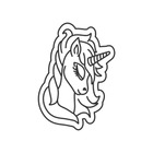 Quadro para Pintar Unicórnio de Madeira 21x30cm