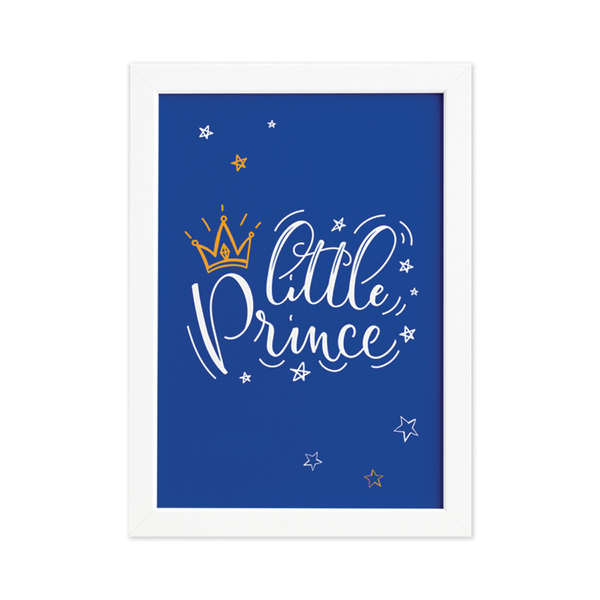 Quadro Para Quarto De Bebe Pequeno Principe Moldura Branca Leroy Merlin