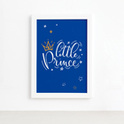 Quadro para Quarto de Bebê Pequeno Principe Moldura Branca
