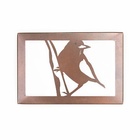Quadro Pássaro No Tronco - Marrom