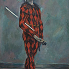 Quadro Paul Cézanne Arlequim 1890 - Ouro