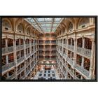 Quadro Peabody Library 120x80 - Casa Da Moldura