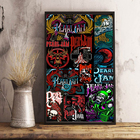 Quadro Pearl Jam Discos Capas De Cds Logo Banda Rock A4