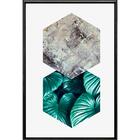 Quadro Pedras Abstrato 90x60cm - Casa Da Moldura