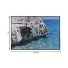 Quadro Pedras Cinza com Vidro 150x100cm Arte Própria