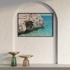 Quadro Pedras Cinza com Vidro 150x100cm Arte Própria