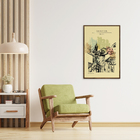 Quadro Pelourinho Bege com Vidro 40x60cm Arte Própria