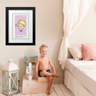 Quadro Pequeno Príncipe Amor - 60x48cm Moldura Branca