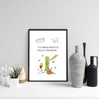 Quadro Pequeno Príncipe - Foi O Tempo 24x18cm Moldura Preta