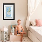 Quadro Pequeno Príncipe Planeta - 60x48cm Moldura Preta