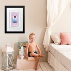 Quadro Pequeno Príncipe Rosa Selo - 60x48cm Moldura Preta