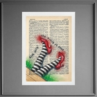 Quadro Pernas Dorothy - Mágico Oz 33x24cm Moldura:madeira Bra