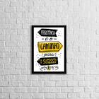 Quadro Persistência É O Caminho Para O Sucesso 33x24cm - Com