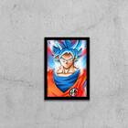 Quadro Personagem Dragon Ball Z 24x18cm Moldura:madeira Preta