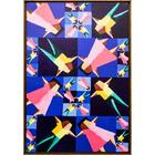 Quadro Pessoas Geométricas S2 46x66 - Casa Da Moldura