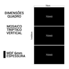 Quadro Pet Decorativo De 3 Peças Gato 33